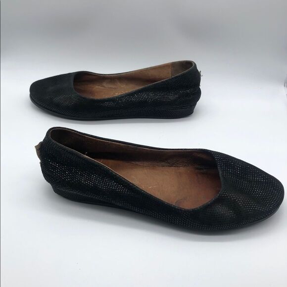 Fs/New York Glittery Black Flats sz9.5 - Picture 2 of 7